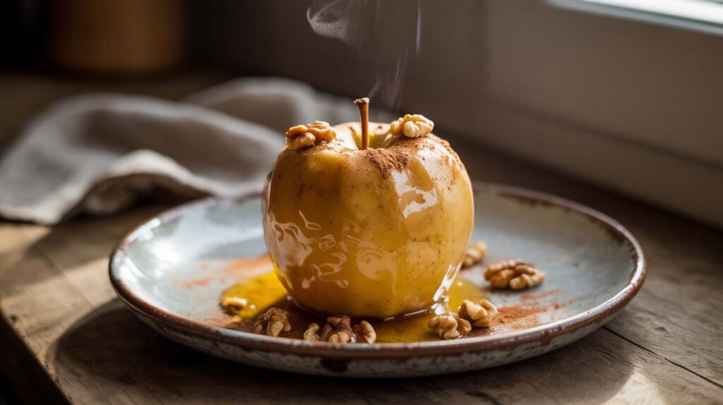 Empleo en postres y repostería de la manzana golden