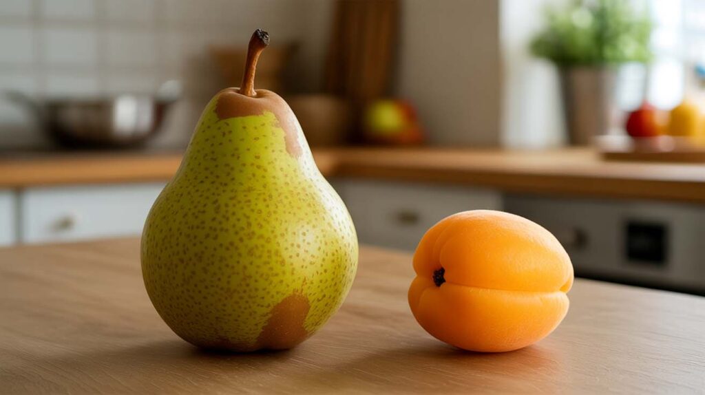 Tamaño, piel y textura de la fruta
