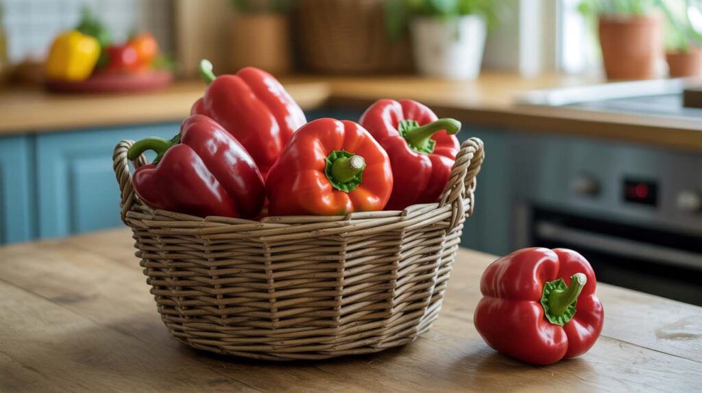 los pimientos rojos