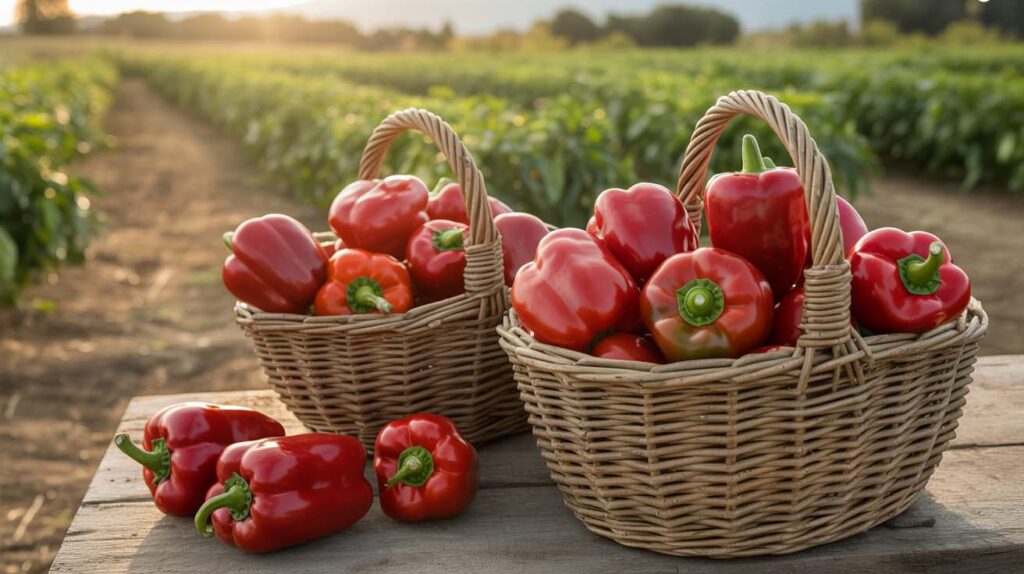 Origen y cultivo del pimiento rojo