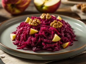 lombarda con manzana | receta facil