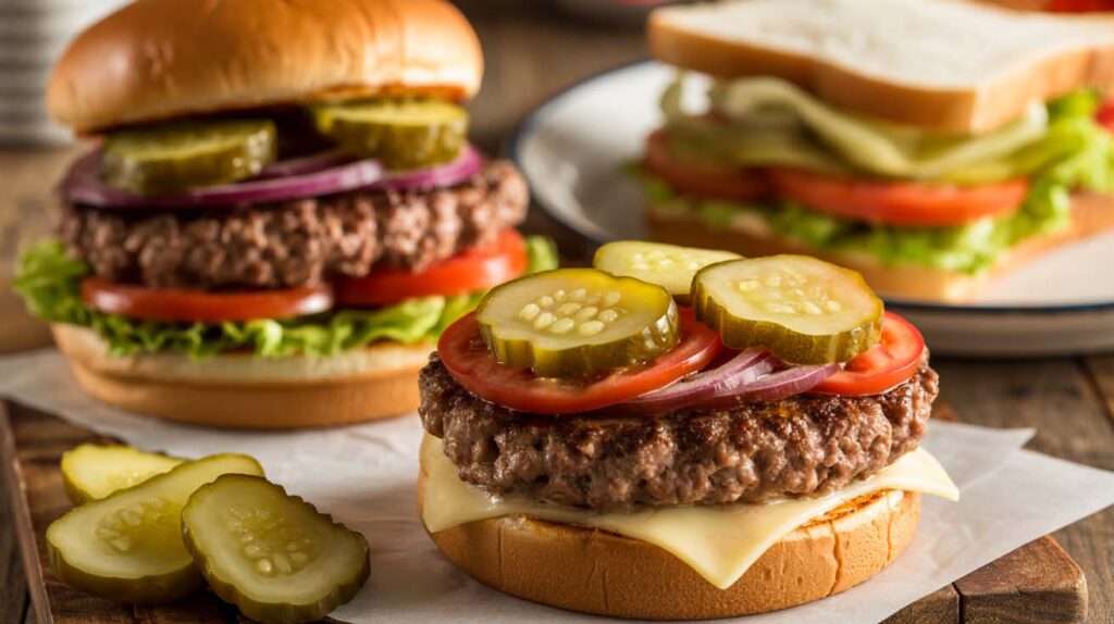 pepinillo | en sandwiches y hamburguesas