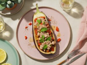 berenjenas rellenas de atun | ecologicas