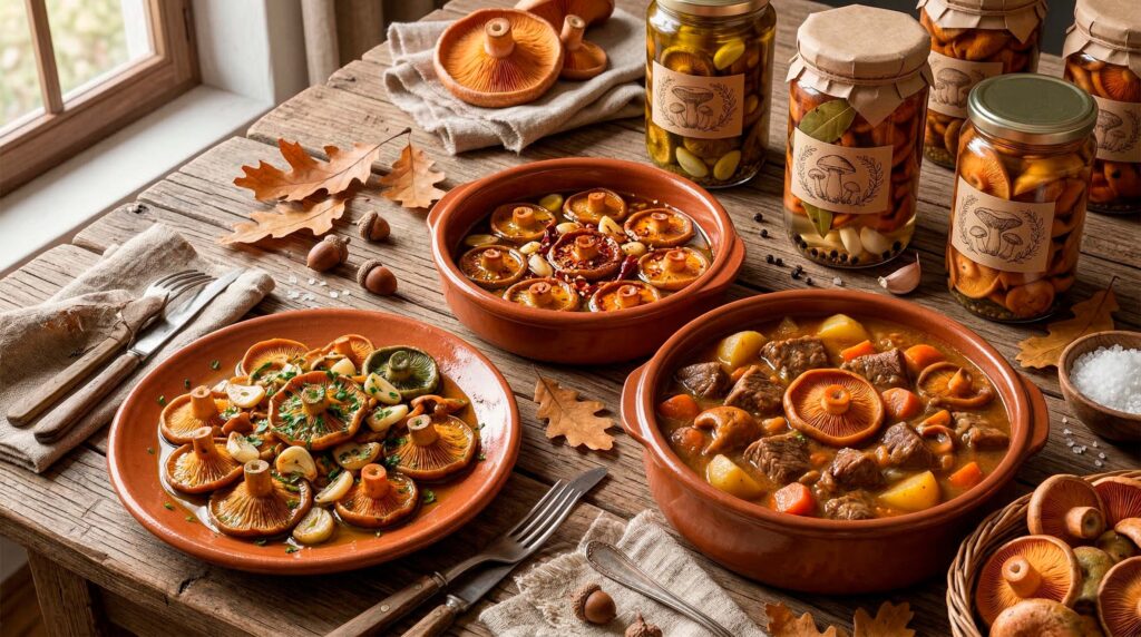 Robellones en la cocina española